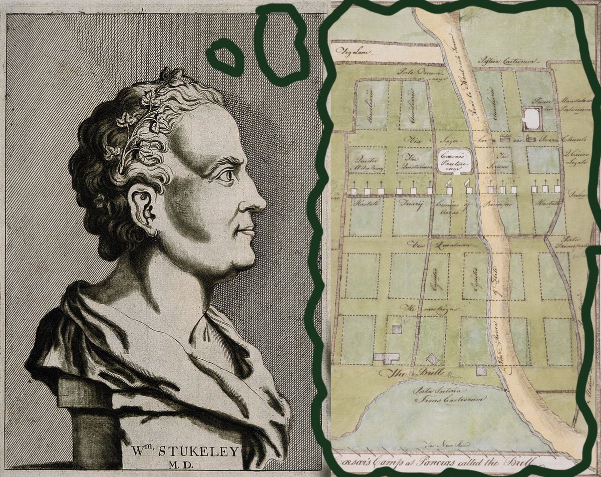 A close-up of a map and a bust of a person Description automatically generated